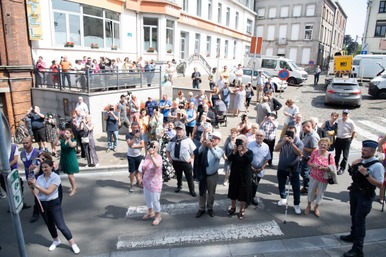 Phase II: Remontée du dais au sommet de la Basilique Notre-Dame de Bon-Secours